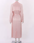 Flannel Satin Trench Coat Size Small/Medium
