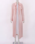 Flannel Satin Trench Coat Size Small/Medium