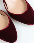 Aquazzura 'Talita' Velvet 50 Slingback Pumps Size 37.5