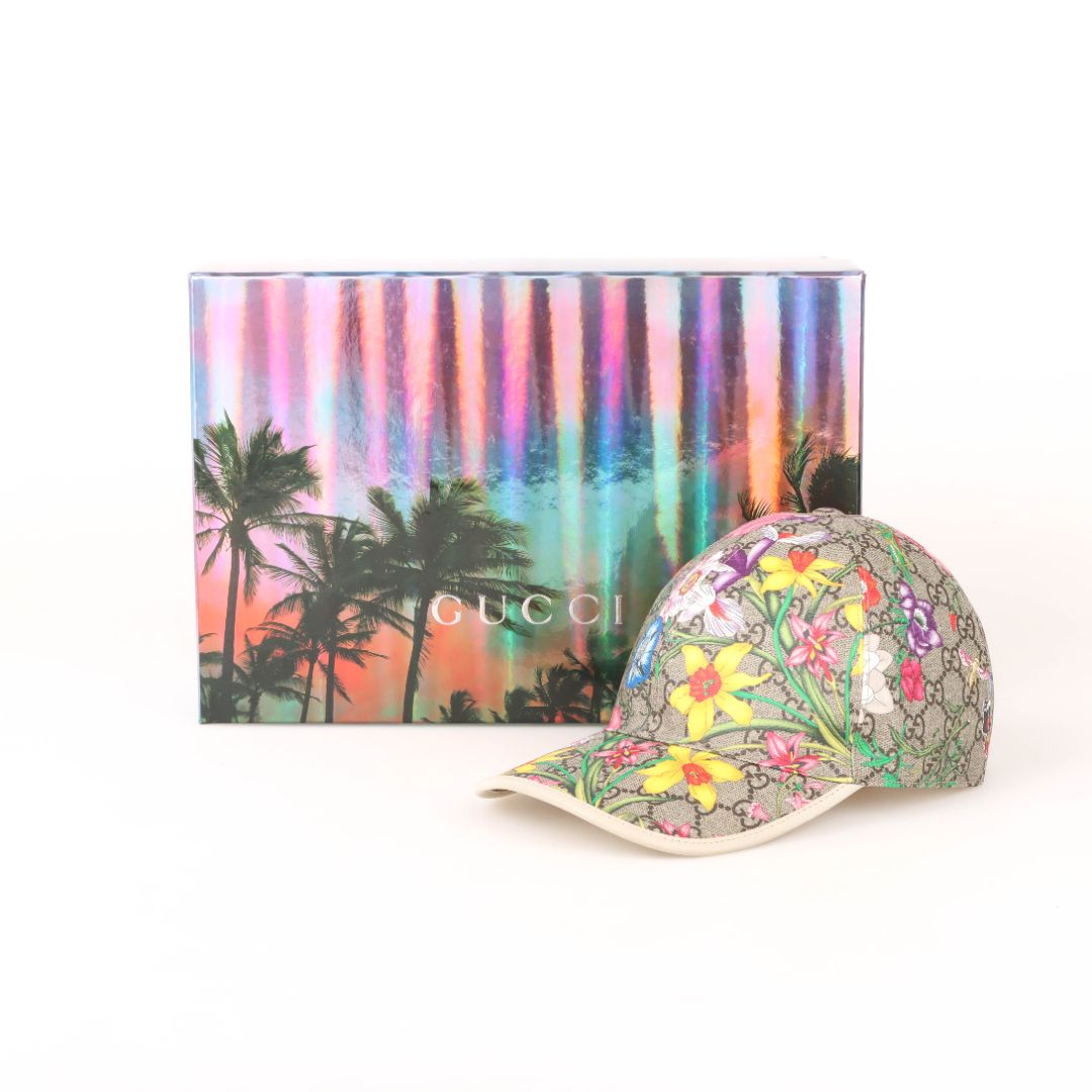 Gucci GG Embossed Floral Baseball Cap