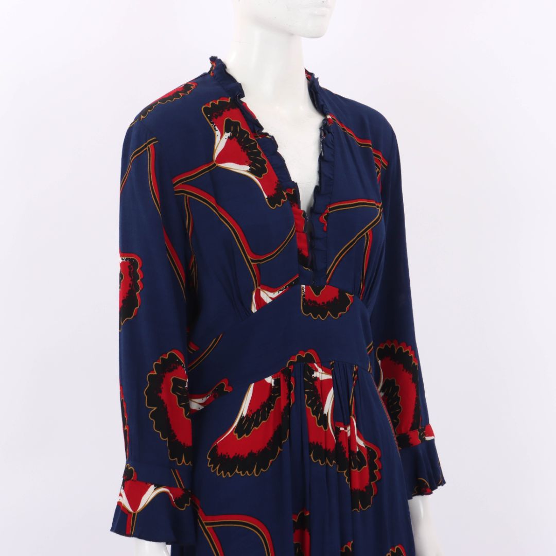 Ba&Sh Lalie Floral Midi Dress Size 2