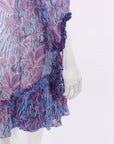 Poupette St Barth Sheer Print Mini Dress One Size