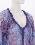 Poupette St Barth Sheer Print Mini Dress One Size