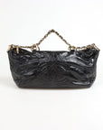 Chanel Vinyl Rock and Chain Bowler Bag Size Medium