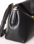 Toteme T Lock Leather Shoulder Bag