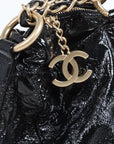 Chanel Vinyl Rock and Chain Bowler Bag Size Medium