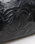 Chanel Vinyl Rock and Chain Bowler Bag Size Medium