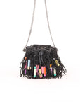 Stella McCartney Falabella Small Fringe Bead Bucket Bag