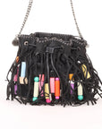 Stella McCartney Falabella Small Fringe Bead Bucket Bag