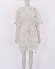 Zimmermann 'Shelly' Embroidered Mini Shirt Dress Size 1