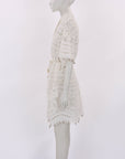 Zimmermann 'Shelly' Embroidered Mini Shirt Dress Size 1