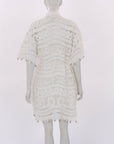 Zimmermann 'Shelly' Embroidered Mini Shirt Dress Size 1
