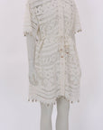 Zimmermann 'Shelly' Embroidered Mini Shirt Dress Size 1