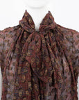Lanvin Silk Lurex Blouse Size FR 40 | AU 12