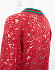 Gucci L'Aveugle Par Amour Graphic Lace Sweater Size M