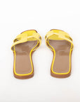 Hermes Patent Leather 'Oran' Sandals Size 36.5