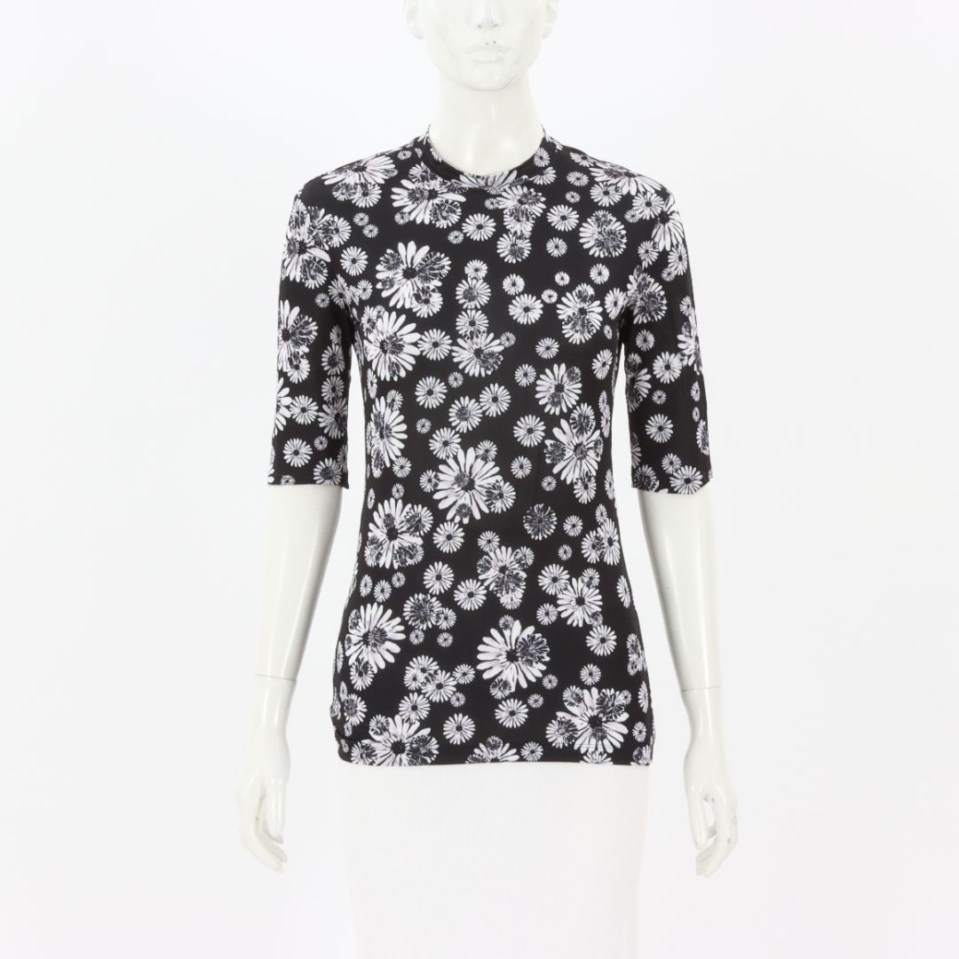Scanlan Theodore Stretch Floral Top Size XS