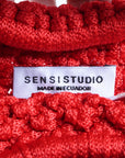 Sensi Studio Macrame Bag With Bamboo Handles
