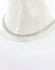 Dorsey Round Cut 3.75mm Lab White Sapphire Necklace