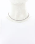 Dorsey Round Cut 3.75mm Lab White Sapphire Necklace