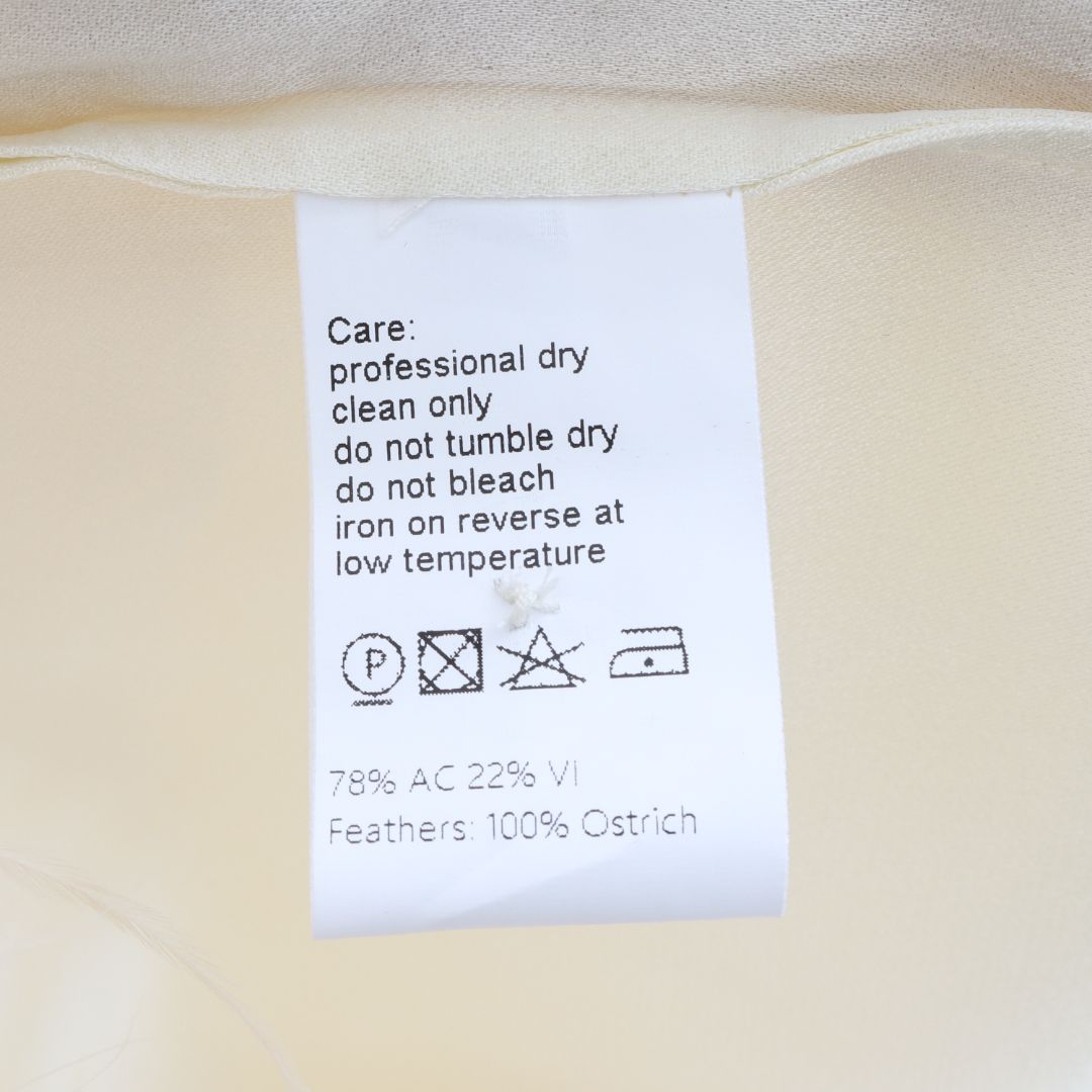 Taller Marmo 'Gina' Feather Mini Dress Size IT 48 | AU 14-16