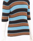 Ganni Striped Lurex Knit Top XL