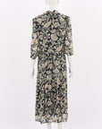 Ba&Sh Printed Midi Dress Size 3