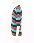 Ganni Striped Lurex Knit Top XL