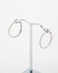 Infini 18ct White Gold Diamond Hoop Earrings