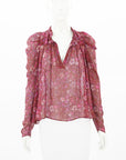 Ulla Johnson Renly Paisley Floral Silk Top Size US 2 | AU 6