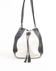 Strathberry X Collagerie Bolo Colourblock Large Leather Bucket Bag