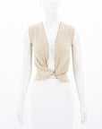 Jacquemus Ribbed Knit Knot Top Size FR 36 | AU 8