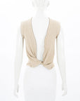 Jacquemus Ribbed Knit Knot Top Size FR 36 | AU 8