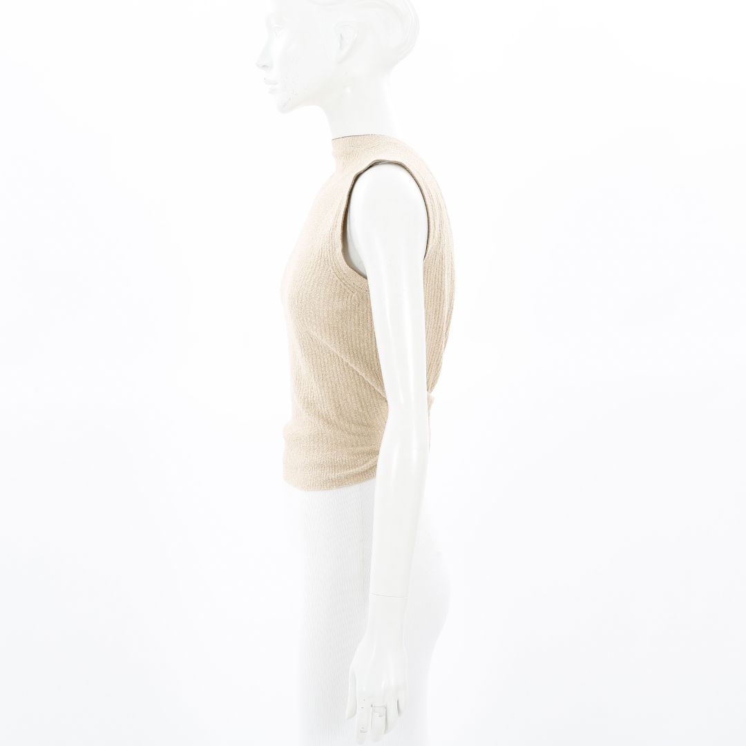 Jacquemus Ribbed Knit Knot Top Size FR 36 | AU 8