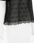 Red Valentino Lace Velvet Top Size Medium