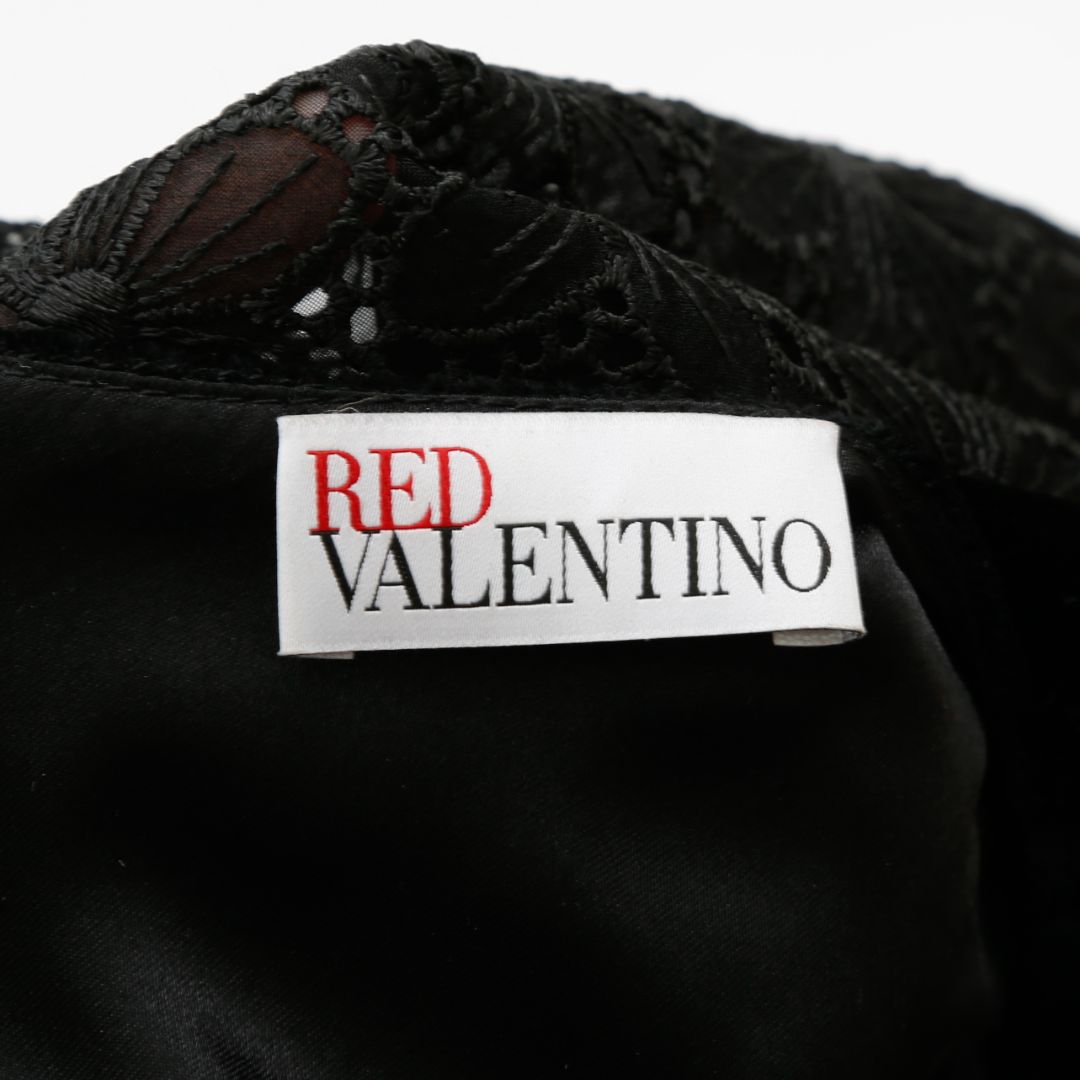 Red Valentino Lace Velvet Top Size Medium