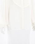 Lee Mathews Sheer Long Sleeve Top Size 2