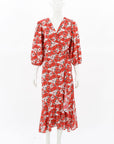 Rixo London Long Sleeve Maxi Dress Size M