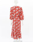 Rixo London Long Sleeve Maxi Dress Size M