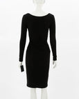 Norma Kamali Long Sleeve Shirred Waist Dress Size XS