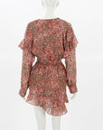 Sabina Musayev Ruffle Wrap Mini Dress Size XS