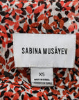 Sabina Musayev Ruffle Wrap Mini Dress Size XS