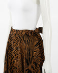 Ganni Tiger Striped Mini Skirt Size 34 | AU 6