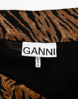 Ganni Tiger Striped Mini Skirt Size 34 | AU 6