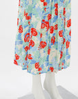 Rixo London 'Nancy' Pleated Floral Skirt Size M