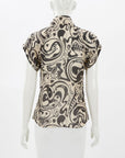 Zimmermann 'Matchmaker' Printed Linen/Silk Shirt Size 0