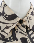 Zimmermann 'Matchmaker' Printed Linen/Silk Shirt Size 0