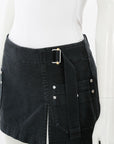 Dion Lee Apron Wrap Denim Mini Skirt Size 6