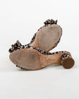 Loeffler Randall Emilia Leopard Pleated Bow Sandal Size 8B