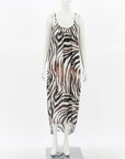 Melissa Odabash Zebra Print Beach Coverup Size O/S